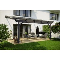 SKANHOLZ Terrassenüberdachung »Verona«, Breite: 541 cm, Dach: Polycarbonat (PC), schiefergrau SKANHOLZ Terrassenüberdachung »Verona«, Breite: 541 cm, Dach: Polycarbonat (PC), schiefergrau