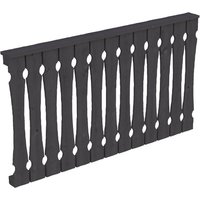 SKANHOLZ Brüstung, B x H: 78,5 x 96 cm, Holz, Farbe: schiefergrau SKANHOLZ Brüstung, B x H: 78,5 x 96 cm, Holz, Farbe: schiefergrau