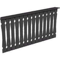 SKANHOLZ Brüstung, B x H: 78,5 x 96 cm, Holz, Farbe: schiefergrau SKANHOLZ Brüstung, B x H: 78,5 x 96 cm, Holz, Farbe: schiefergrau