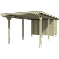 SKANHOLZ Carport »Emsland«, BxT: 354 x 846 cm, Firsthöhe: 238 cm, farbbehandelt – weiss SKANHOLZ Carport »Emsland«, BxT: 354 x 846 cm, Firsthöhe: 238 cm, farbbehandelt – weiss