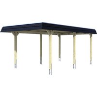 SKANHOLZ Carport »Wendland«, BxT: 362 x 628 cm, Firsthöhe: 243 cm, farbbehandelt – braun SKANHOLZ Carport »Wendland«, BxT: 362 x 628 cm, Firsthöhe: 243 cm, farbbehandelt – braun