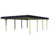 SKANHOLZ Carport »Wendland«, BxT: 630 x 879 cm, Firsthöhe: 253 cm, farbbehandelt – braun SKANHOLZ Carport »Wendland«, BxT: 630 x 879 cm, Firsthöhe: 253 cm, farbbehandelt – braun