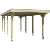 SKANHOLZ Carport »Spessart«, BxT: 355 x 846 cm, Firsthöhe: 243 cm, lasiert – weiss SKANHOLZ Carport »Spessart«, BxT: 355 x 846 cm, Firsthöhe: 243 cm, lasiert – weiss