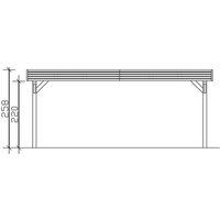 SKANHOLZ Carport »Spessart«, BxT: 611 x 846 cm, Firsthöhe: 258 cm, unbehandelt – beige SKANHOLZ Carport »Spessart«, BxT: 611 x 846 cm, Firsthöhe: 258 cm, unbehandelt – beige