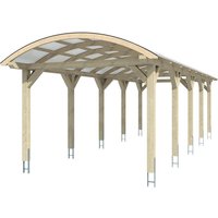 SKANHOLZ Carport »Franken«, BxT: 376 x 969 cm, Firsthöhe: 293 cm, lasiert – beige SKANHOLZ Carport »Franken«, BxT: 376 x 969 cm, Firsthöhe: 293 cm, lasiert – beige
