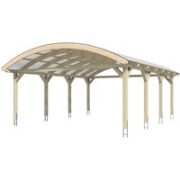 SKANHOLZ Carport »Franken«, BxT: 635 x 755 cm, Firsthöhe: 325 cm, lasiert – weiss SKANHOLZ Carport »Franken«, BxT: 635 x 755 cm, Firsthöhe: 325 cm, lasiert – weiss