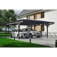 SKANHOLZ Carport »Odenwald«, BxT: 640 x 648 cm, Firsthöhe: 244 cm, farbbehandelt – grau SKANHOLZ Carport »Odenwald«, BxT: 640 x 648 cm, Firsthöhe: 244 cm, farbbehandelt – grau