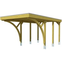 SKANHOLZ Carport »Friesland Set 6«, BxT: 314 x 555 cm, Firsthöhe: 241 cm, imprägniert – braun SKANHOLZ Carport »Friesland Set 6«, BxT: 314 x 555 cm, Firsthöhe: 241 cm, imprägniert – braun