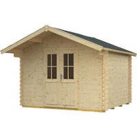 SKANHOLZ Gartenhaus »Faro«, Holz, BxHxT: 340 x 256 x 300 cm (Außenmaße inkl. Dachüberstand) – beige SKANHOLZ Gartenhaus »Faro«, Holz, BxHxT: 340 x 256 x 300 cm (Außenmaße inkl. Dachüberstand) – beige