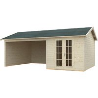 SKANHOLZ Gartenhaus »Tilburg«, BxT: 653 x 420 cm (Aufstellmaße), Spitzdach – beige – 27.43 qm SKANHOLZ Gartenhaus »Tilburg«, BxT: 653 x 420 cm (Aufstellmaße), Spitzdach – beige – 27.43 qm