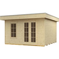 SKANHOLZ Gartenhaus »Breda 1«, Holz, BxHxT: 420 x 255 x 300 cm (Außenmaße inkl. Dachüberstand) – beige SKANHOLZ Gartenhaus »Breda 1«, Holz, BxHxT: 420 x 255 x 300 cm (Außenmaße inkl. Dachüberstand) – beige