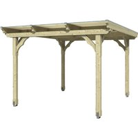 SKANHOLZ Pavillon »Marseille«, Flachdach, viereckig, BxHxT: 327 x 236 x 350 cm – braun SKANHOLZ Pavillon »Marseille«, Flachdach, viereckig, BxHxT: 327 x 236 x 350 cm – braun