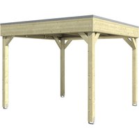 SKANHOLZ Pavillon »Toulouse«, Flachdach, viereckig, BxHxT: 302 x 244 x 302 cm – braun SKANHOLZ Pavillon »Toulouse«, Flachdach, viereckig, BxHxT: 302 x 244 x 302 cm – braun