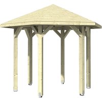 SKANHOLZ Pavillon »Nancy 1«, Zeltdach, sechseckig, BxHxT: 360 x 292 x 312 cm – beige SKANHOLZ Pavillon »Nancy 1«, Zeltdach, sechseckig, BxHxT: 360 x 292 x 312 cm – beige