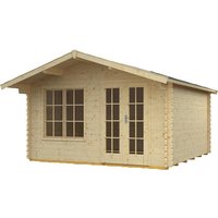 SKANHOLZ Gartenhaus »Stavanger«, Holz, BxHxT: 420 x 264 x 380 cm (Außenmaße) – beige SKANHOLZ Gartenhaus »Stavanger«, Holz, BxHxT: 420 x 264 x 380 cm (Außenmaße) – beige