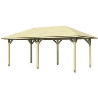 SKANHOLZ Pavillon »Orleans 1«, Zeltdach, viereckig, BxHxT: 374 x 314 x 656 cm – beige SKANHOLZ Pavillon »Orleans 1«, Zeltdach, viereckig, BxHxT: 374 x 314 x 656 cm – beige