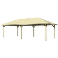 SKANHOLZ Pavillon »Orleans 3«, Zeltdach, viereckig, BxHxT: 504 x 344 x 916 cm – beige SKANHOLZ Pavillon »Orleans 3«, Zeltdach, viereckig, BxHxT: 504 x 344 x 916 cm – beige