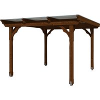 SKANHOLZ Pavillon »Marseille«, Flachdach, viereckig, BxHxT: 327 x 236 x 350 cm – braun SKANHOLZ Pavillon »Marseille«, Flachdach, viereckig, BxHxT: 327 x 236 x 350 cm – braun