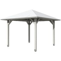 SKANHOLZ Pavillon »Cannes 1«, Zeltdach, viereckig, BxHxT: 374 x 314 x 374 cm – weiss SKANHOLZ Pavillon »Cannes 1«, Zeltdach, viereckig, BxHxT: 374 x 314 x 374 cm – weiss