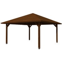 SKANHOLZ Pavillon »Cannes 3«, Zeltdach, viereckig, BxHxT: 504 x 344 x 504 cm – braun SKANHOLZ Pavillon »Cannes 3«, Zeltdach, viereckig, BxHxT: 504 x 344 x 504 cm – braun
