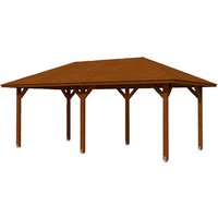 SKANHOLZ Pavillon »Orleans 1«, Zeltdach, viereckig, BxHxT: 374 x 314 x 656 cm – braun SKANHOLZ Pavillon »Orleans 1«, Zeltdach, viereckig, BxHxT: 374 x 314 x 656 cm – braun