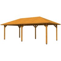 SKANHOLZ Pavillon »Orleans 2«, Zeltdach, viereckig, BxHxT: 439 x 329 x 786 cm – beige SKANHOLZ Pavillon »Orleans 2«, Zeltdach, viereckig, BxHxT: 439 x 329 x 786 cm – beige