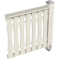 SKANHOLZ Brüstung, B x H: 108 x 96 cm, Holz, Farbe: weiß SKANHOLZ Brüstung, B x H: 108 x 96 cm, Holz, Farbe: weiß