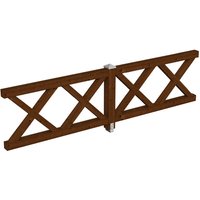 SKANHOLZ Brüstung, B x H: 335 x 84 cm, Holz, Farbe: nussbaum SKANHOLZ Brüstung, B x H: 335 x 84 cm, Holz, Farbe: nussbaum