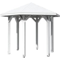 SKANHOLZ Pavillon »Nancy 1«, Zeltdach, sechseckig, BxHxT: 360 x 292 x 312 cm – weiss SKANHOLZ Pavillon »Nancy 1«, Zeltdach, sechseckig, BxHxT: 360 x 292 x 312 cm – weiss