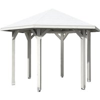 SKANHOLZ Pavillon »Nancy 2«, Zeltdach, sechseckig, BxHxT: 420 x 304 x 364 cm – weiss SKANHOLZ Pavillon »Nancy 2«, Zeltdach, sechseckig, BxHxT: 420 x 304 x 364 cm – weiss