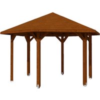 SKANHOLZ Pavillon »Nancy 3«, Zeltdach, sechseckig, BxHxT: 480 x 316 x 416 cm – braun SKANHOLZ Pavillon »Nancy 3«, Zeltdach, sechseckig, BxHxT: 480 x 316 x 416 cm – braun