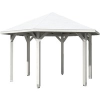 SKANHOLZ Pavillon »Nancy 3«, Zeltdach, sechseckig, BxHxT: 480 x 316 x 416 cm – weiss SKANHOLZ Pavillon »Nancy 3«, Zeltdach, sechseckig, BxHxT: 480 x 316 x 416 cm – weiss