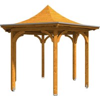 SKANHOLZ Pavillon »Versailles«, Zeltdach, sechseckig, BxHxT: 418 x 332 x 360 cm – beige SKANHOLZ Pavillon »Versailles«, Zeltdach, sechseckig, BxHxT: 418 x 332 x 360 cm – beige