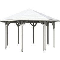 SKANHOLZ Pavillon »Nice 2«, Zeltdach, achteckig, BxHxT: 484 x 330 x 484 cm – weiss SKANHOLZ Pavillon »Nice 2«, Zeltdach, achteckig, BxHxT: 484 x 330 x 484 cm – weiss