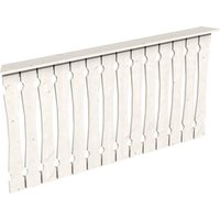 SKANHOLZ Brüstung, B x H: 180 x 96 cm, Holz, Farbe: weiß | Holz SKANHOLZ Brüstung, B x H: 180 x 96 cm, Holz, Farbe: weiß | Holz