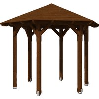 SKANHOLZ Pavillon »Colmar 1«, Zeltdach, sechseckig, BxHxT: 360 x 292 x 312 cm – braun SKANHOLZ Pavillon »Colmar 1«, Zeltdach, sechseckig, BxHxT: 360 x 292 x 312 cm – braun