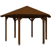 SKANHOLZ Pavillon »Colmar 3«, Zeltdach, sechseckig, BxHxT: 480 x 316 x 416 cm – braun SKANHOLZ Pavillon »Colmar 3«, Zeltdach, sechseckig, BxHxT: 480 x 316 x 416 cm – braun