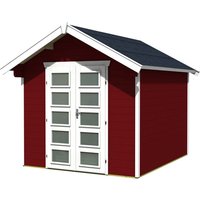 SKANHOLZ Gartenhaus »Hengelo«, Holz, BxHxT: 280 x 273 x 300 cm (Außenmaße inkl. Dachüberstand) - rot |  Holz  |  7,5 m² SKANHOLZ Gartenhaus »Hengelo«, Holz, BxHxT: 280 x 273 x 300 cm (Außenmaße inkl. Dachüberstand) - rot |  Holz  |  7,5 m²