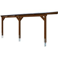 SKANHOLZ Carport »Vogtland«, BxT: 300 x 541 cm, Firsthöhe: 262 cm, farbbehandelt – braun SKANHOLZ Carport »Vogtland«, BxT: 300 x 541 cm, Firsthöhe: 262 cm, farbbehandelt – braun