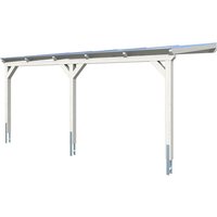 SKANHOLZ Carport »Vogtland«, BxT: 300 x 541 cm, Firsthöhe: 262 cm, farbbehandelt – weiss SKANHOLZ Carport »Vogtland«, BxT: 300 x 541 cm, Firsthöhe: 262 cm, farbbehandelt – weiss