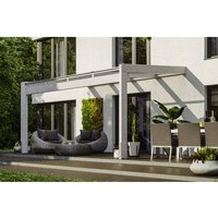 SKANHOLZ Terrassenüberdachung »Novara«, Breite: 450 cm, Dach: Polycarbonat (PC), weiß – weiss SKANHOLZ Terrassenüberdachung »Novara«, Breite: 450 cm, Dach: Polycarbonat (PC), weiß – weiss