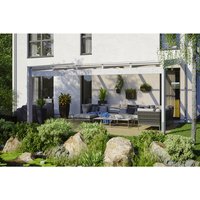 SKANHOLZ Terrassenüberdachung »Novara«, Breite: 557 cm, Dach: Polycarbonat (PC), weiß – weiss SKANHOLZ Terrassenüberdachung »Novara«, Breite: 557 cm, Dach: Polycarbonat (PC), weiß – weiss