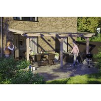 SKANHOLZ Terrassenüberdachung »Rimini«, Breite: 541 cm, Dach: Polycarbonat (PC), braun SKANHOLZ Terrassenüberdachung »Rimini«, Breite: 541 cm, Dach: Polycarbonat (PC), braun