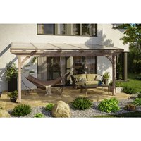 SKANHOLZ Terrassenüberdachung »Ravenna«, Breite: 541 cm, Dach: Polycarbonat (PC), braun SKANHOLZ Terrassenüberdachung »Ravenna«, Breite: 541 cm, Dach: Polycarbonat (PC), braun