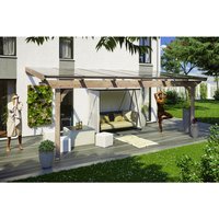 SKANHOLZ Terrassenüberdachung »Ravenna«, Breite: 648 cm, Dach: Polycarbonat (PC), natur – beige SKANHOLZ Terrassenüberdachung »Ravenna«, Breite: 648 cm, Dach: Polycarbonat (PC), natur – beige