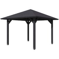 SKANHOLZ Pavillon »Cannes 1«, Zeltdach, viereckig, BxHxT: 374 x 314 x 374 cm – grau SKANHOLZ Pavillon »Cannes 1«, Zeltdach, viereckig, BxHxT: 374 x 314 x 374 cm – grau