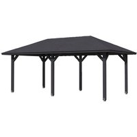 SKANHOLZ Pavillon »Orleans 1«, Zeltdach, viereckig, BxHxT: 374 x 314 x 656 cm – grau SKANHOLZ Pavillon »Orleans 1«, Zeltdach, viereckig, BxHxT: 374 x 314 x 656 cm – grau