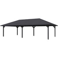 SKANHOLZ Pavillon »Orleans 4«, Zeltdach, viereckig, BxHxT: 569 x 360 x 1046 cm – grau SKANHOLZ Pavillon »Orleans 4«, Zeltdach, viereckig, BxHxT: 569 x 360 x 1046 cm – grau