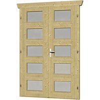 SKANHOLZ Doppeltür, Holz, Natur – beige SKANHOLZ Doppeltür, Holz, Natur – beige