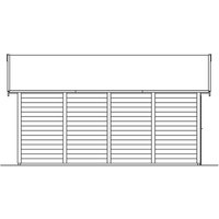 SKANHOLZ Holzgarage »Varberg 3«, BxT: 570 x 525 cm (Außenmaße), Holz – rot SKANHOLZ Holzgarage »Varberg 3«, BxT: 570 x 525 cm (Außenmaße), Holz – rot